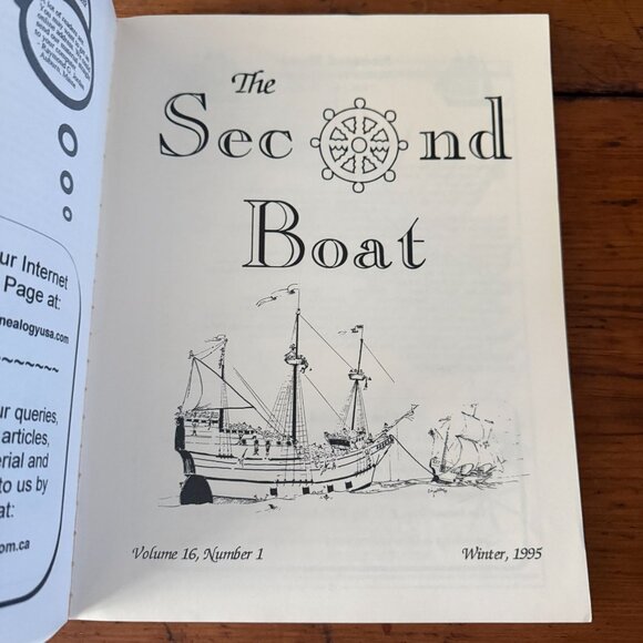 The Second Boat Genealogy Journal Volume 16 Numbers 1-6 1995-1996 Series - Picture 3 of 4